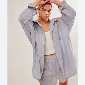 Free People Cloud Nine lounge shirt sz small